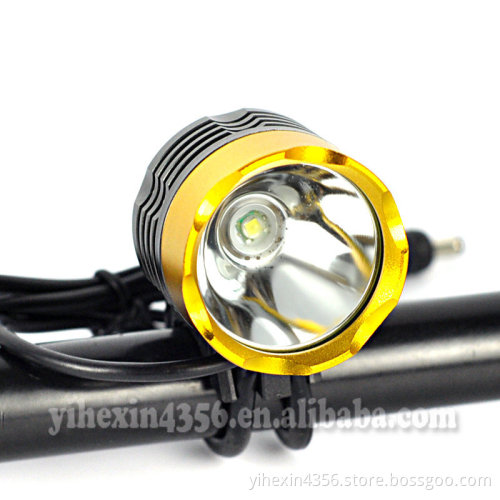 Waterproof T6 LED Bicycle Light/Headlight with 8.4V Rechargeable Li-ion Battery Pack and EU/US/UK Charger
